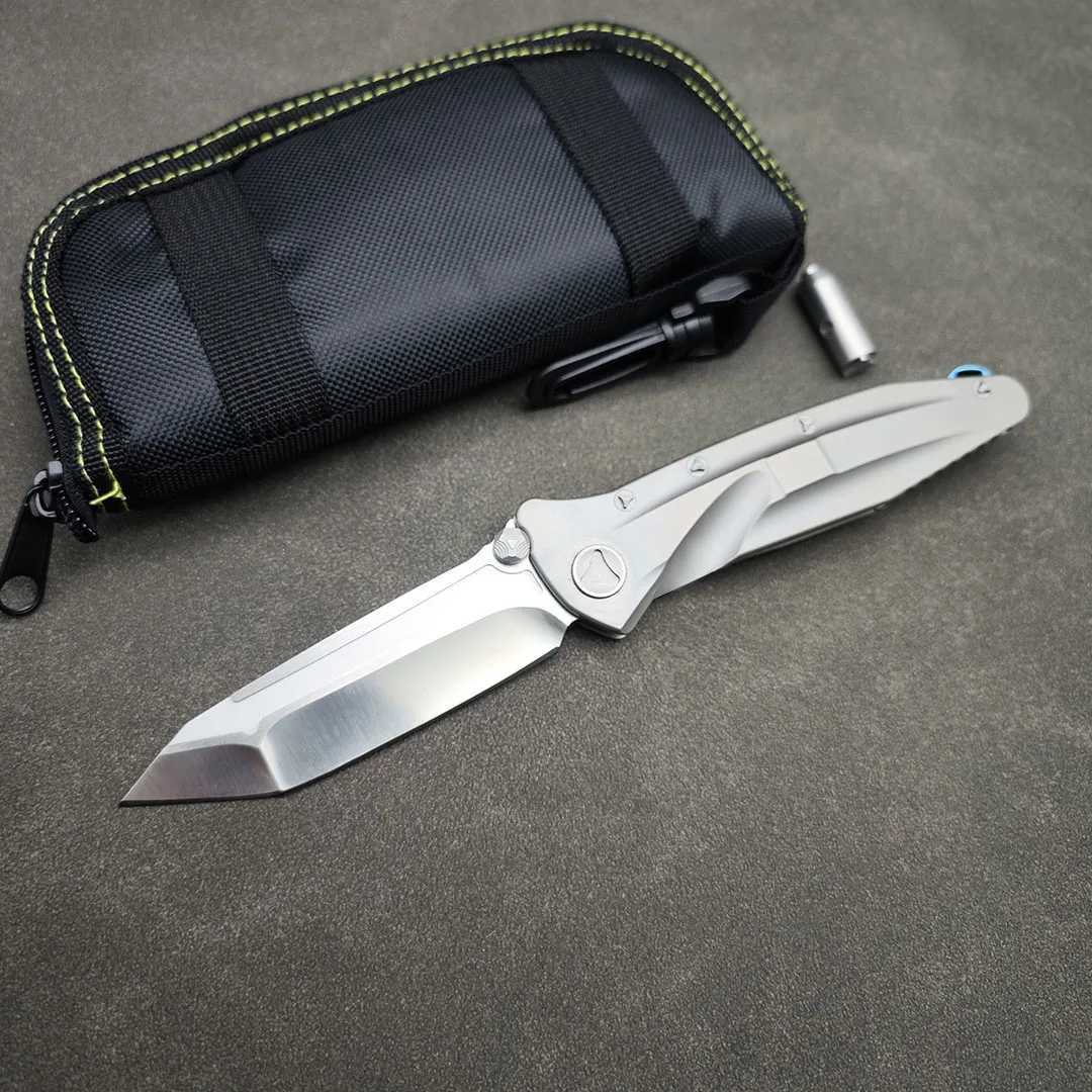 Mit socom Folding Knife TC4 Titanium Outdoor Survival Camping Hunting Tactical Equipment Self Defense Pocket EDC Durable Knife Y250329
