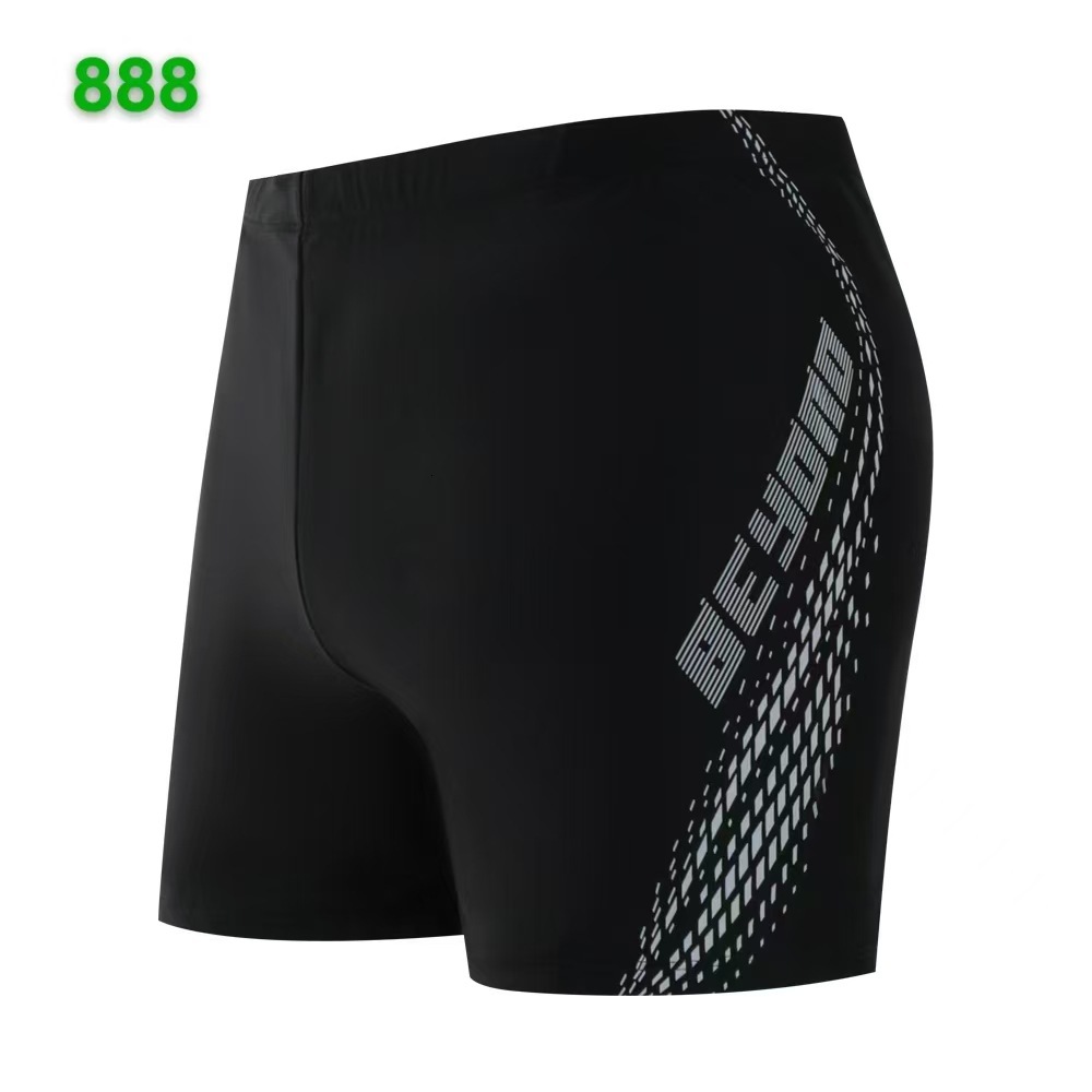 Delivery Designer Bag Men's new professional hot spring quick drying anti awkward swimming five part pants, loose fitting flat angle high stretch