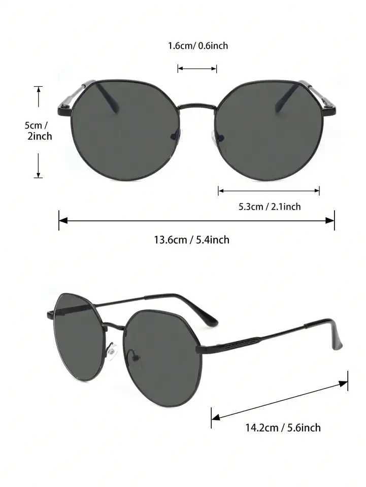 3PCS Metal Fashion Irregular Frame Women Sunglasses For Daily Life Men Shades Vacation Outfits Accessories.C250411