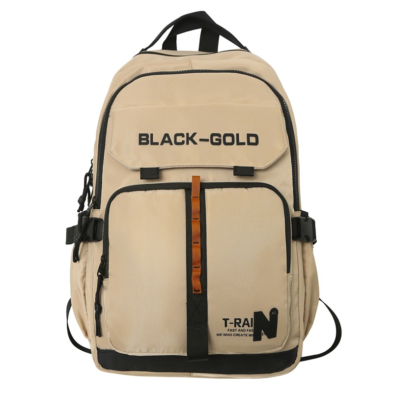 Backpack men and women large capacity middle school student bag light fashion college students fashionable cool travel backpack