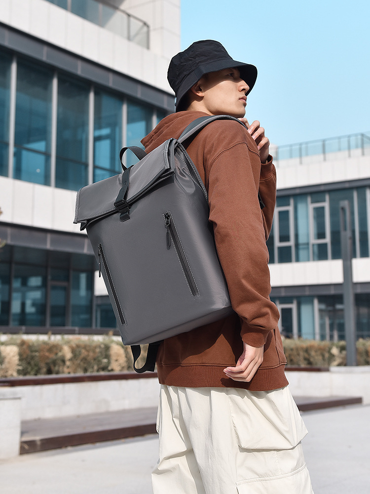 Backpack new men's business backpack senior sense clamshell backpack commuter computer 2025s hot