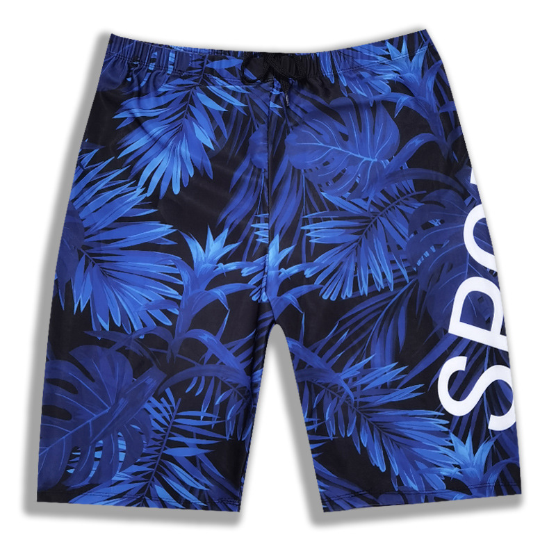 New Style Free Delivery Designer Bag Men's Flat Angle Extended Hot Spring Bathing Professional Beach Medium Length Five Point Pants Men's La