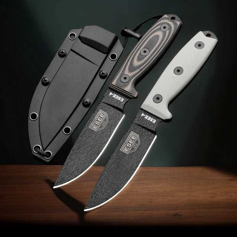 Fixed Blade Knife G10 Handles With Kydex Sheath Outdoor EDC Wild Survival Camping Hunting Hiking Hand Tools With Kydex SheathZ250329