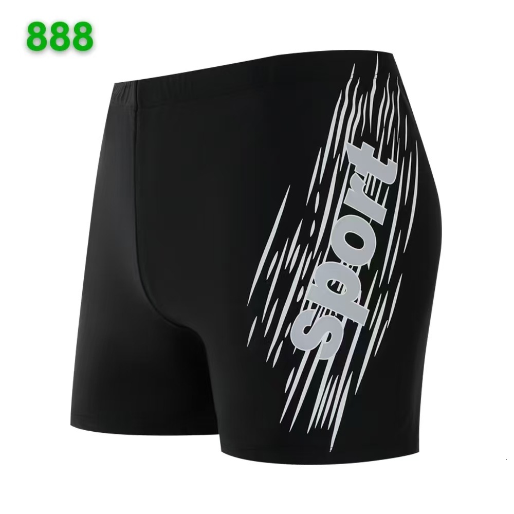 Delivery Designer Bag Men's new professional hot spring quick drying anti awkward swimming five part pants, loose fitting flat angle high stretch