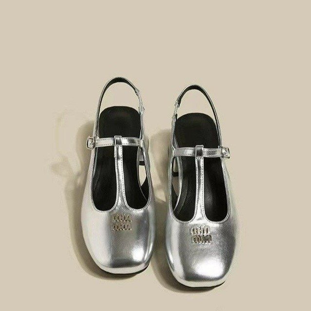 shoes 2026 new Women's toe-cap sandals fashion style for summer stylish and versatile patent leather shallow-mouthed high-heeled single