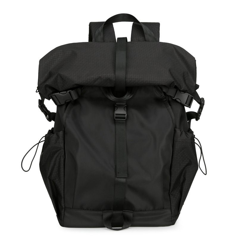 Trendy backpack for men folding roll-up backpack for outdoor travel backpack Casual backpack