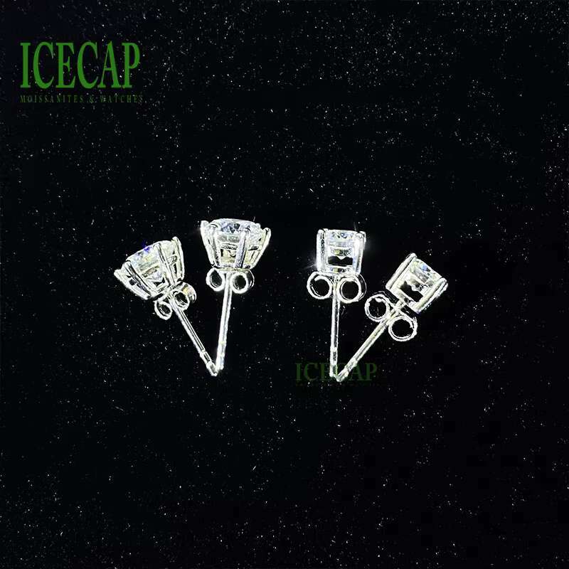 1ct VVS Moissanite Diamond Earrings Fine Jewelry Women Wedding Earrings Wholesale Bulk 925 Silver Christmas Earrings Set