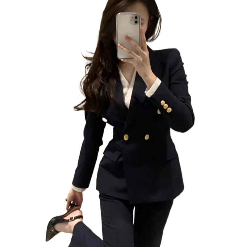 F329Chic Female Black Mini Blazer - Perfect Fit for College Students