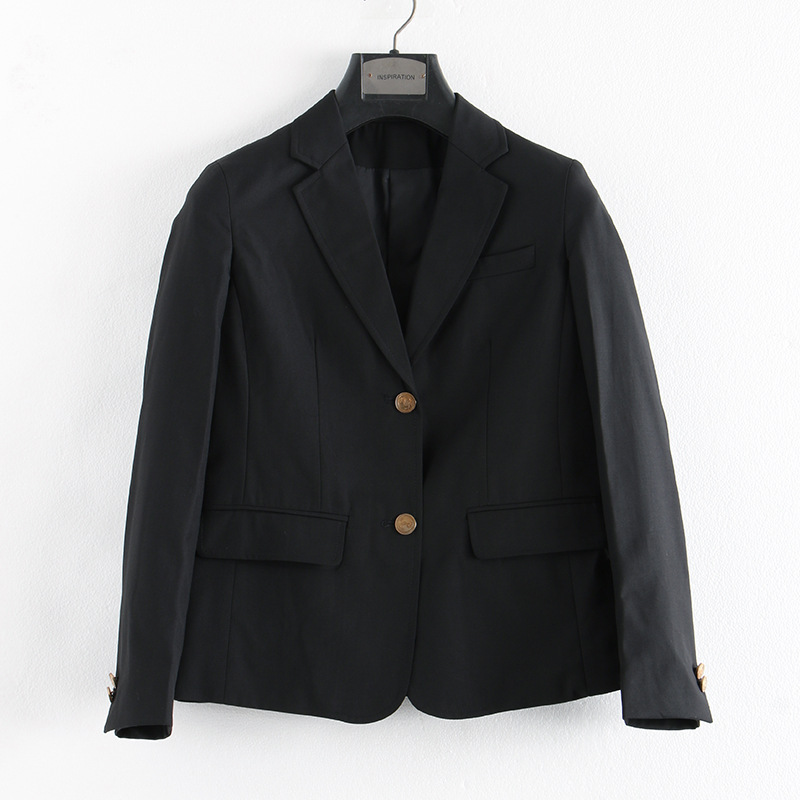 X329Stylish Ladies' Small Suit Jacket - Trendy British Campus Look for Spring & Fall
