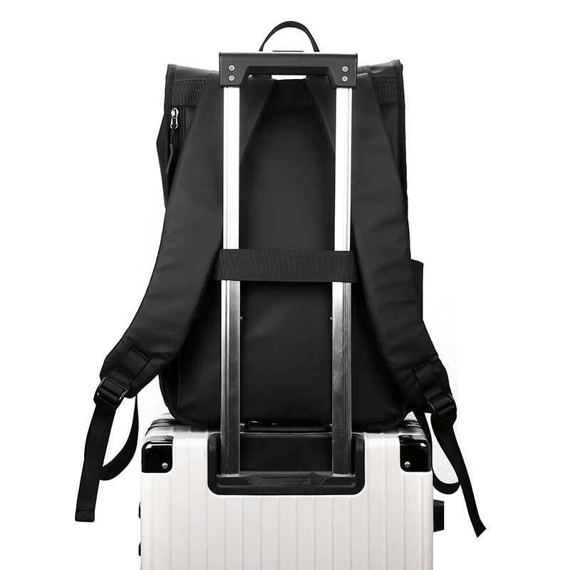 Folding roll-up backpack street trend backpack men's and women's casual backpack backpack commuter schoolbag women