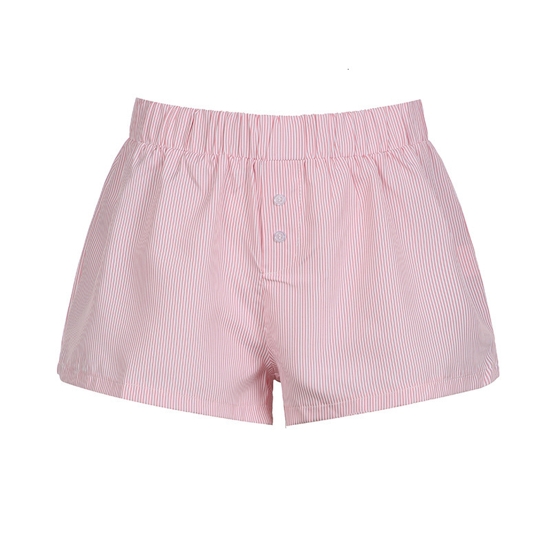 New Style Free Delivery Designer Bag American Vacation Style Minimalist Blue Striped Beach Shorts For Women Loose Elastic Waist Sports Home Woven Casu