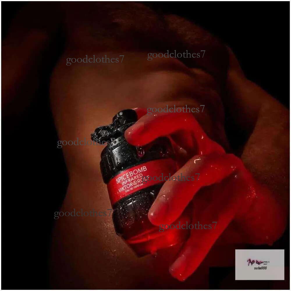 Solid Perfume Viktor Rolf Spicebomb Infrared Eau Parfum Woody Spicy Cologne For Men With Notes Of Leather Cinnamon 3 Fl Oz Drop De Otylz