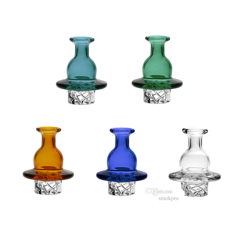 UFO Cyclone Spinner Glass Vortex Carb Cap For 25mm Quartz Banger - 2pieces 6mm Terp Slurper Pearls FREE