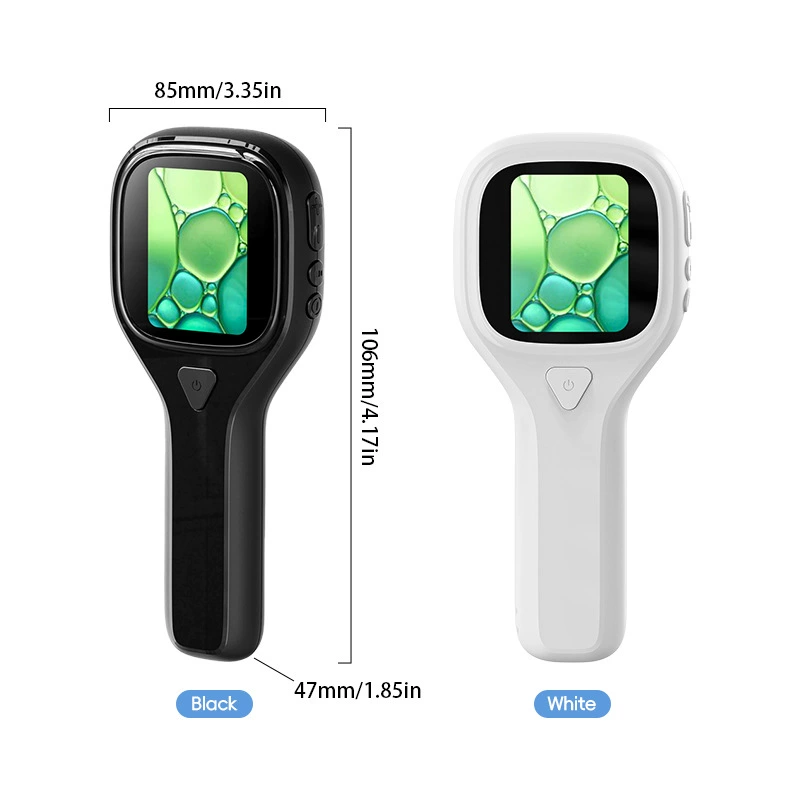 Portable Kids Microscope: 500x Magnification, 2MP HD, Built-in Storage, PC/Mac Compatible, LED Lights - STEM Travel Tool for Students