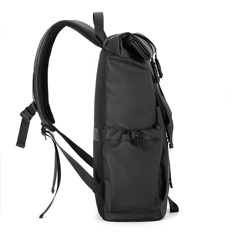 Folding roll-up function backpack Travel sports outdoor bag Mountain riding hiking large capacity leisure backpack for men