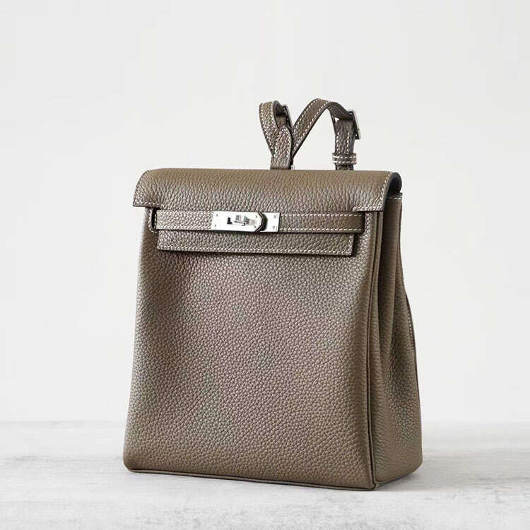 Top Layer TC Cowhide Ado Women's Steel Hardware, High-End Feel, Travel Backpack, Versatile For Women