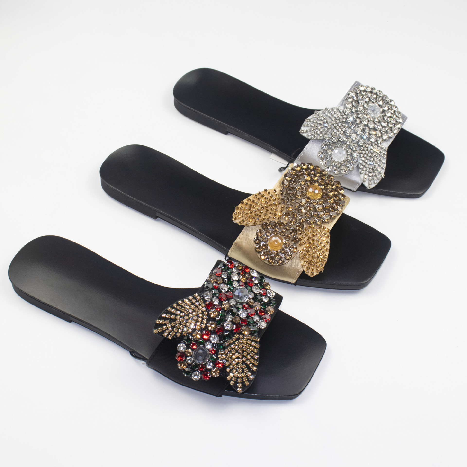 Designer Sandals Za 2025 New Fashionable Personalized Design Water Diamond Sandals Outdoor Casual Slippers Women's Shoes Slippers Beach Sandals