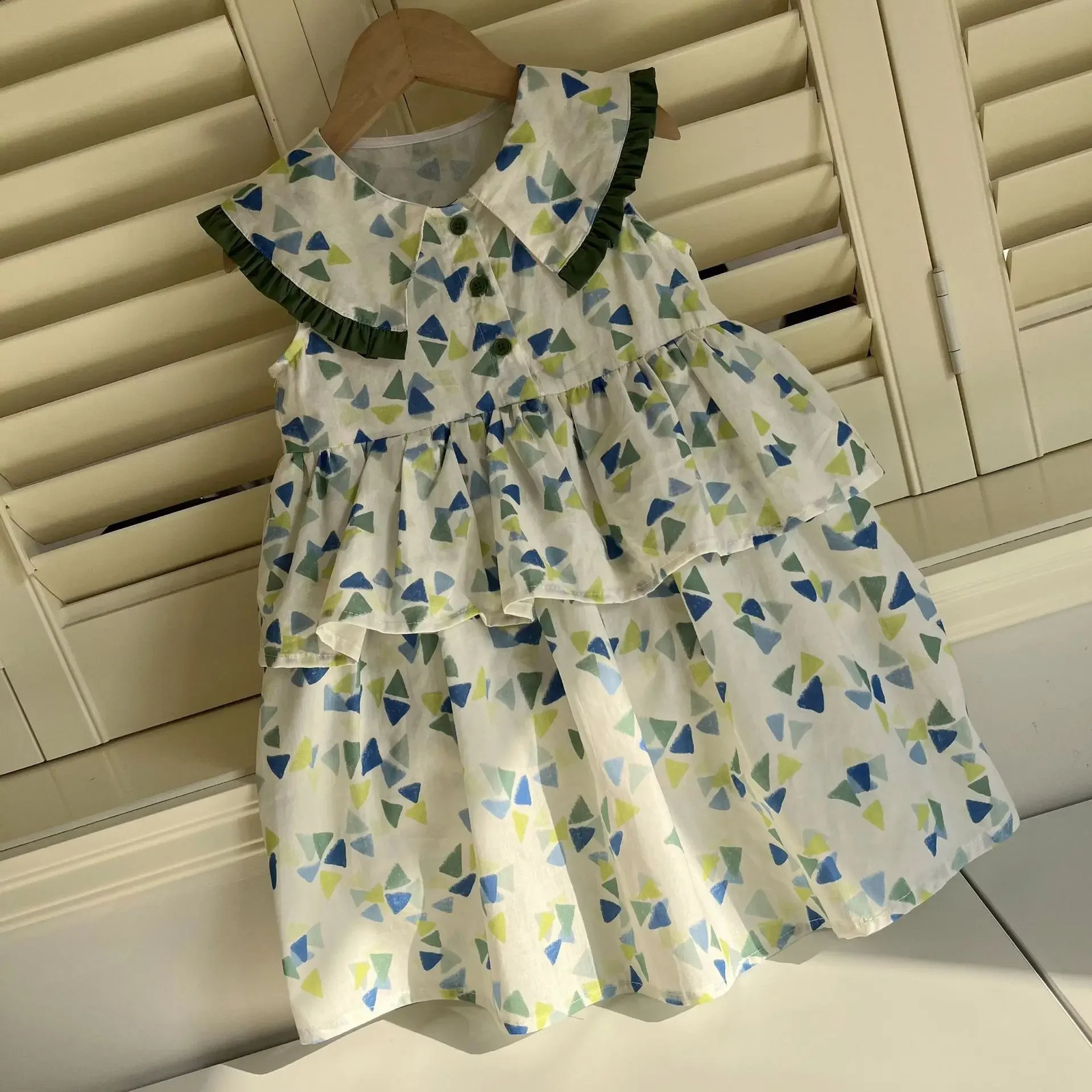 Brothers and sisters clothing suit 2025 summer baby casual wear or girls dress 110 years childrens 250325z