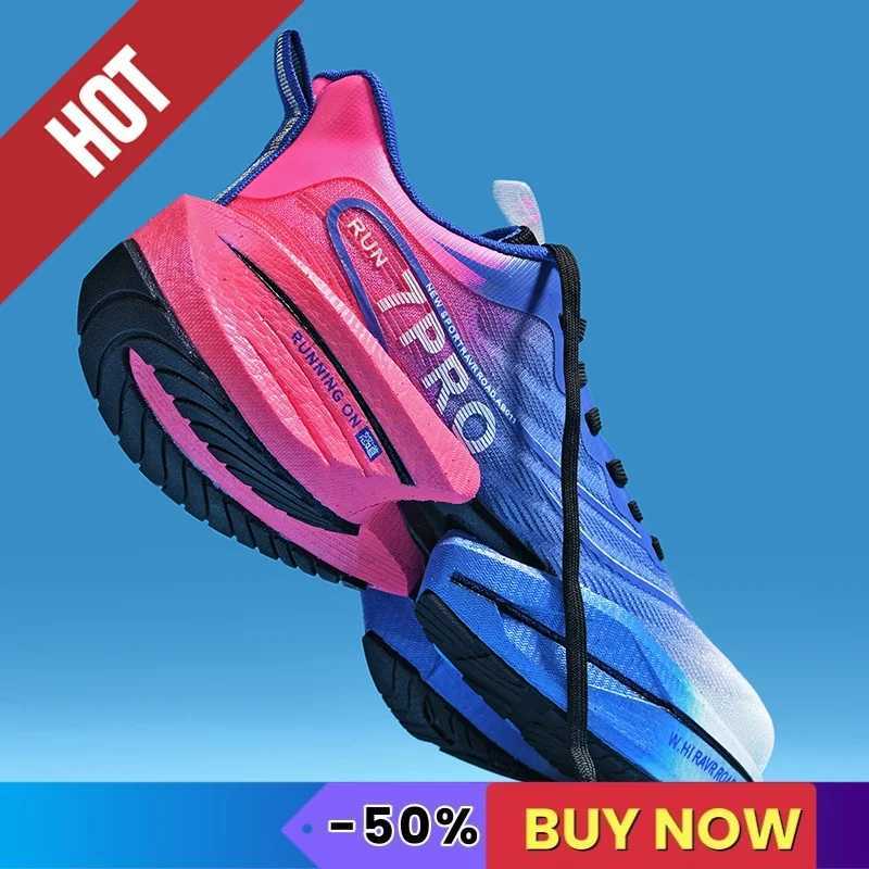NEW Men Sports Running Shoes Carbon Plate Marathon Breathable Cfortable Wen hot Athletic Training Walking Sneakers Air Cushion Z250331