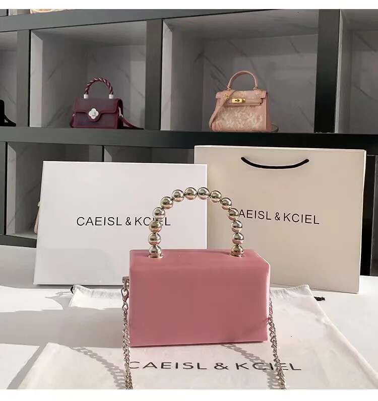 High Quality Satin Square Box Women Handbag Crystal Shiny Rhie Dia Evening Dinner Party Clutch Purse Messenger Bag