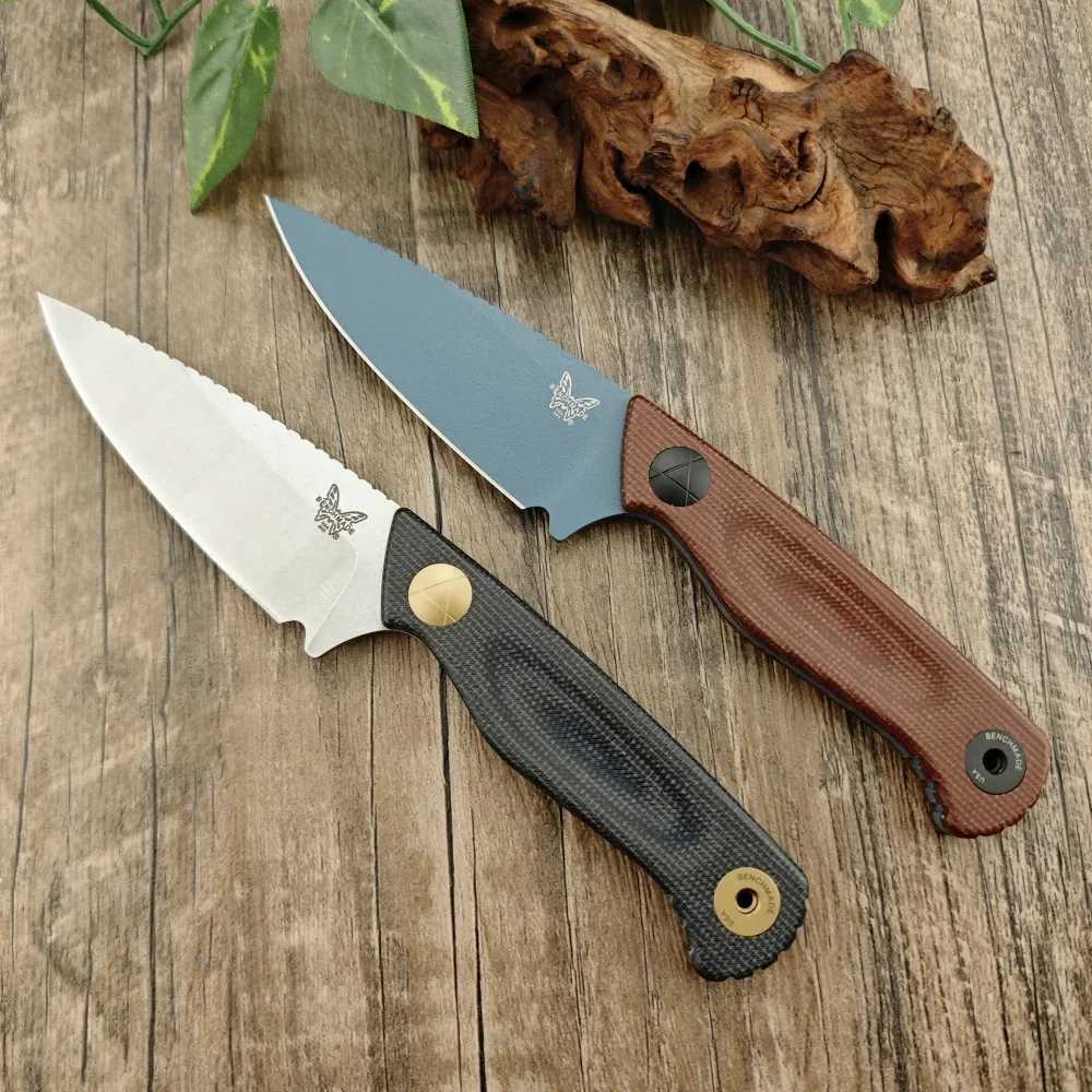 BM-203BT tactical straight blade outdoor multifunctional EDC blade fruit blade kitchen blade barbecue blade D2 blade Y250329