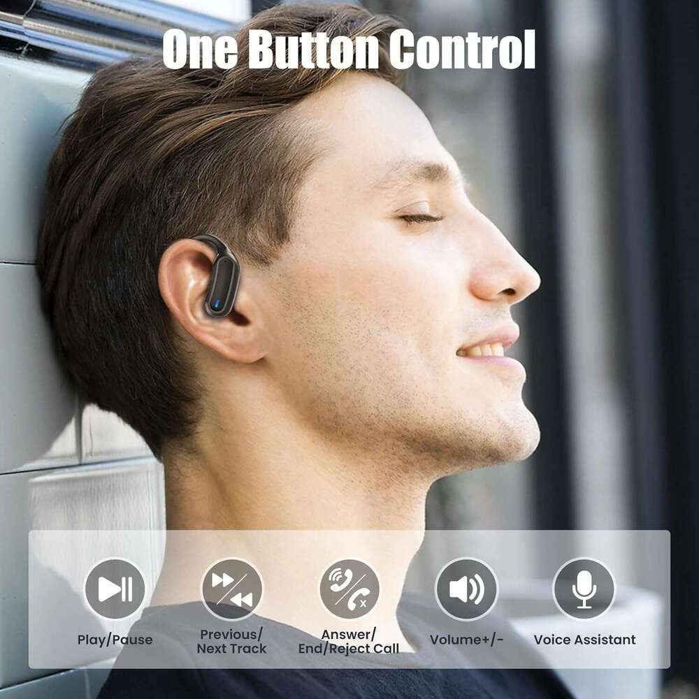 TRAUSI Earbuds, Bluetooth 5.4 Headphones, True Wireless Stereo Earphones with IPX7 Waterproof, Noise Cancelg Mic, Fast Charging and Comfort Fit Ear Bu