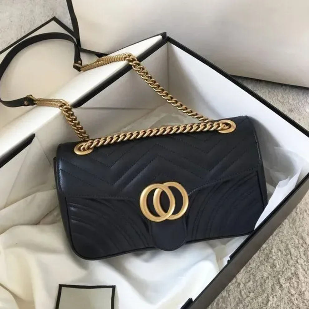 Designer Handbags Shoulder Bag Marmont Chain Ladies Fashion Classic Messenger Hand To Improve Quality Genuine Leather Purse