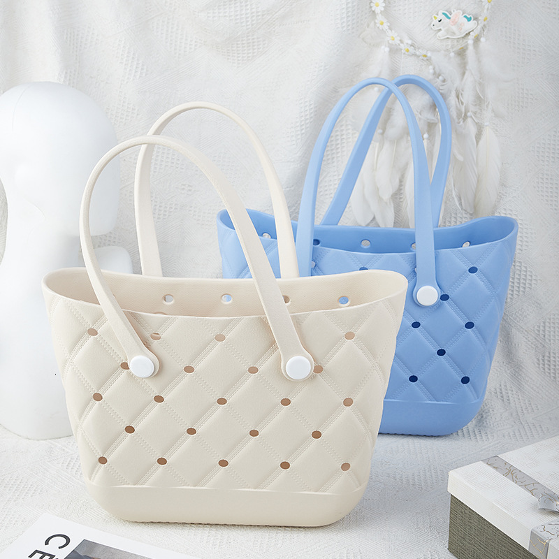 2025S New Model EVA Large Capacity Summer New Handbag Dopamine French Diagonal Cross Waterproof Fashionable Generous Beach Bag