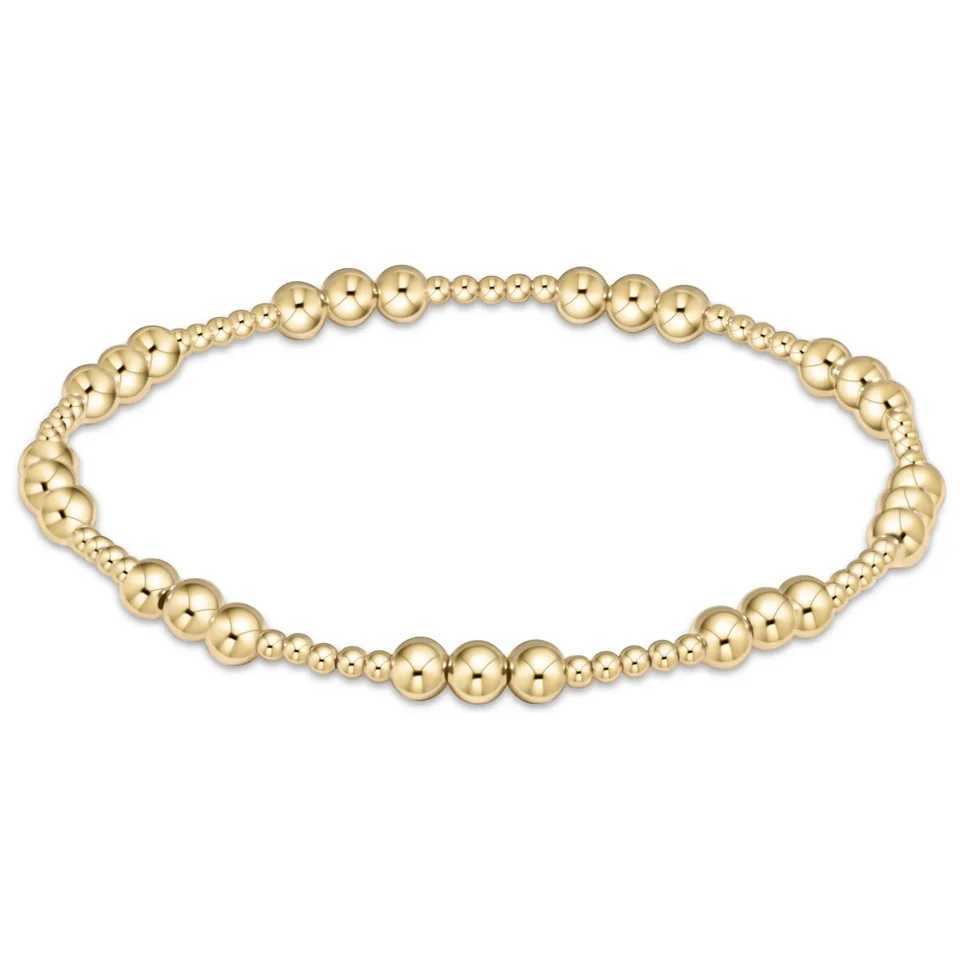 KKBEAD 18K gold-plated bracelet bead bracelet suitable for womens waterproof jewelry elastic Pulseras unprinted women W250331