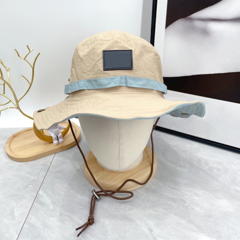 designer bucket hat cap Wide Brim String Caps fitted hats summer sunhat casquette for Men Women 2025