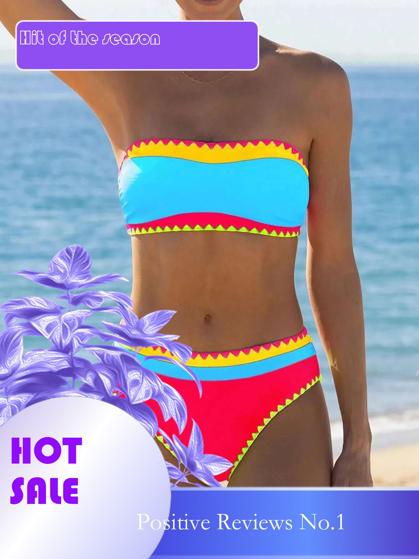 Dongdumaoyi Sexy Hot Pink Patchwork Bikini Set Women Colorful Push Up Padded High Waist Swimsuit Summer Beach Bathing Suit Swimwear