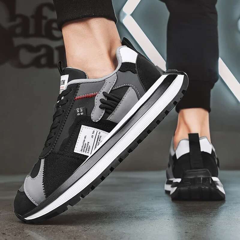 Designer Shoes 2025 Fashionable Breathable Niche Design Running Shoes Thick Soled Casual Sports Shoes Men's Thick Soled Men's Fashionable Wa