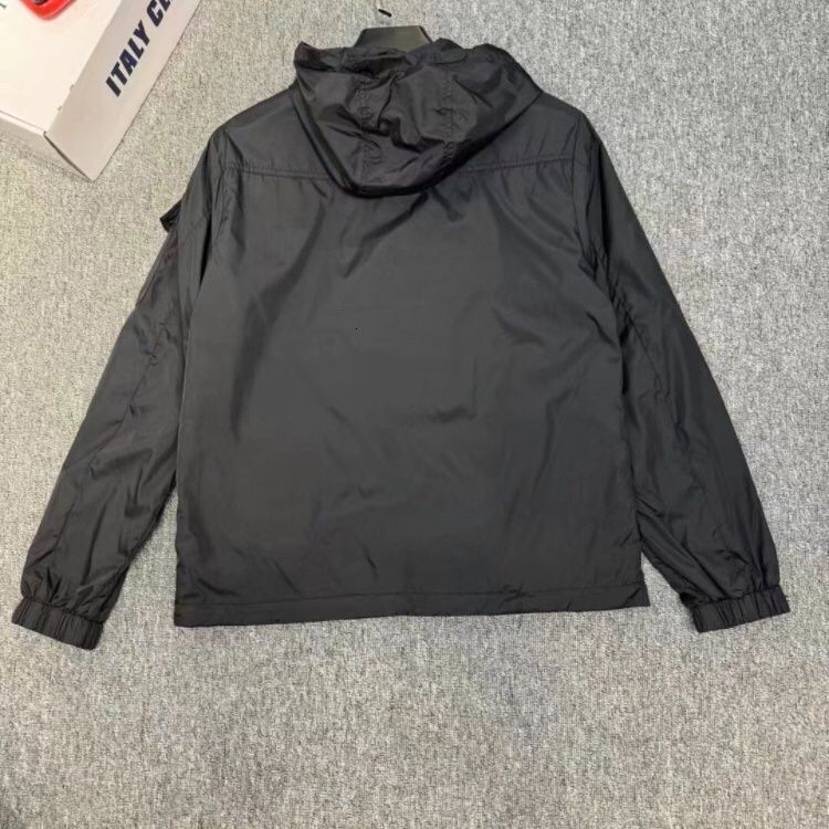 M Home 2025 New Trendy Spring Autumn Style Mature Light and Thin Hooded Coat Short Men's Jacket