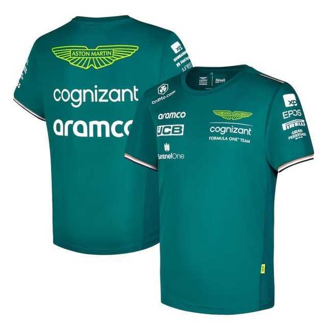 Men's T-Shirts Fashion Aston Martin 3D Printed F1 Team T-shirt Spanish Racing Large Size H25330 8d
