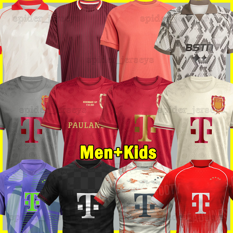 XXXL 4XL 2024 2025 2026 KANE BECKENBAUER Soccer Jerseys 125th anniversary MUSIALA 24 25 26 Bayer OLISE MULLER GNABRY Player Version Football Shirts Kids Kits Sets