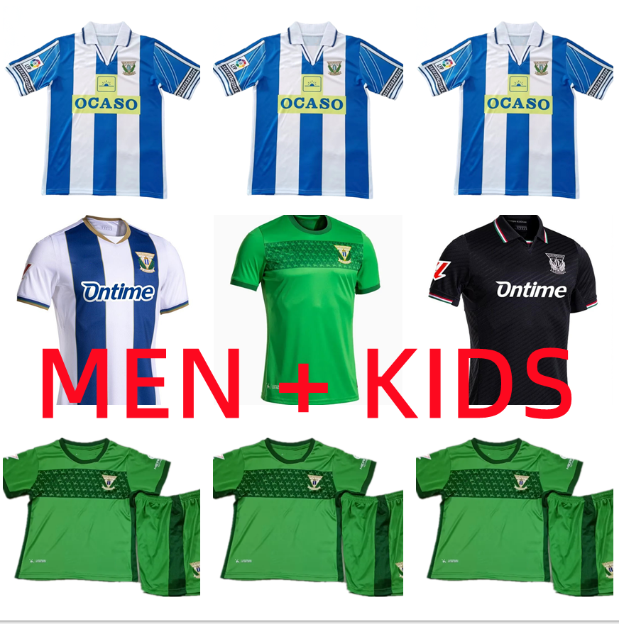 2024 2025 Cd Leganes Soccer Jerseys 24 25 Bustinza de la Fuente Raba M. Jose Arnaiz J.aviles Borja Garces S.palencia R.pardo 1998 1999 2000 retro Football Shirts Men kids