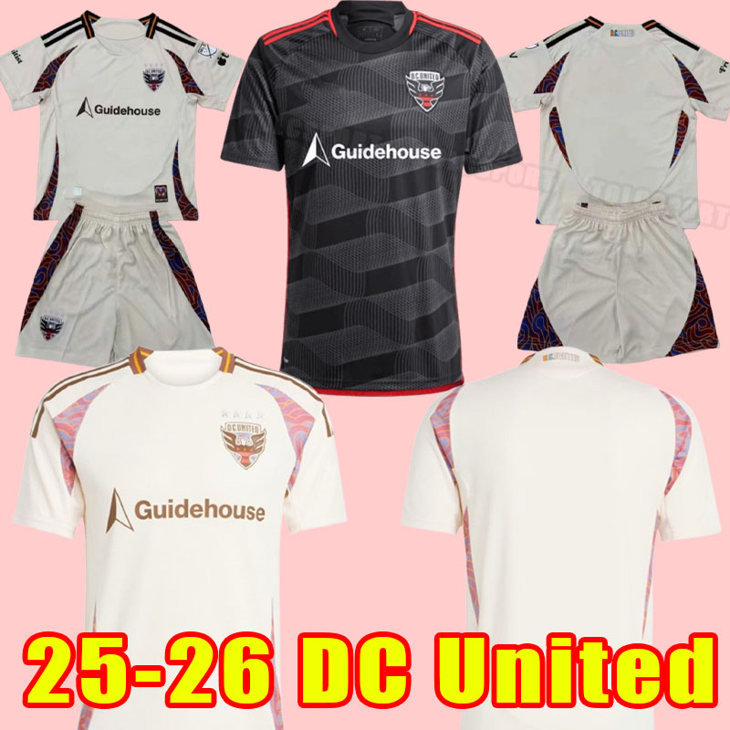 2025 2026 DC United Soccer Jerseys 16 PEREZ 4 HINES-IKE 13 BRILLANT 5 MORENO 31 GRESSEL CANOUSE ROONEY Football Shirt Kits 25 26