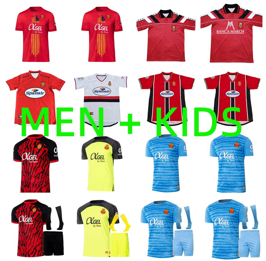 2024 2025 RCD Mallorca Soccer Jerseys 1994 1995 2001 2002 Retro SANCHEZ ABDON A. RAILLO VALJENT MURIQI BABA GRENIER 94 95 01 02 24 25 26 Mens kids kits Football Shirt