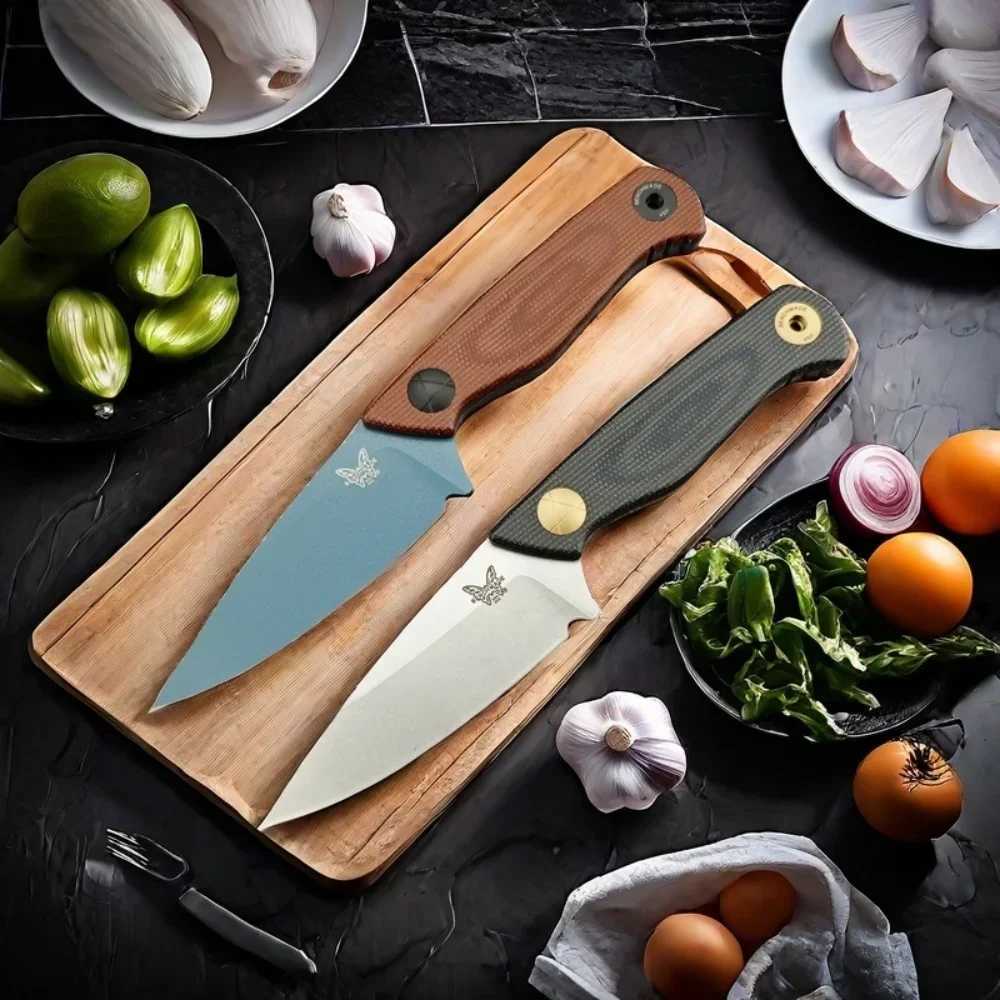 BM-203BT tactical straight blade outdoor multifunctional EDC blade fruit blade kitchen blade barbecue blade D2 blade Y250329