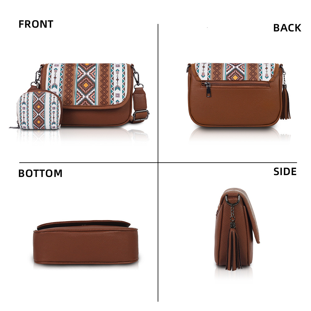 2025S New Model Trendy New Bohemian Ethnic Style Su Zi Mother Fashion Commuter Single Shoulder Crossbody Bag