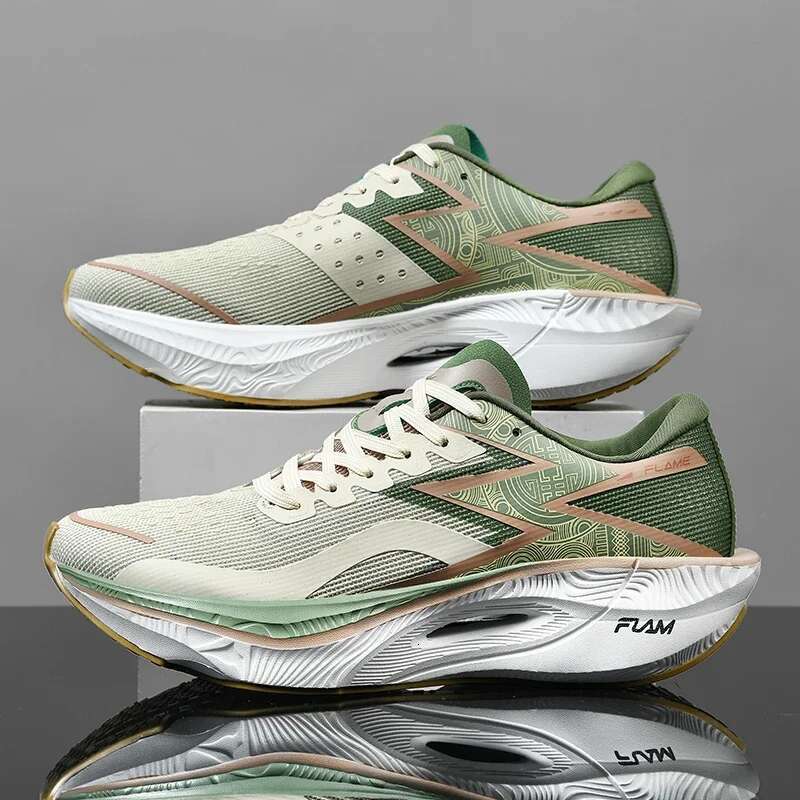 Designer Shoes Air Cushion Carbon Board Sports Running Shoes Men's Breathable And Lightweight Women's Comfortable Sports Shoes Thick Soled N