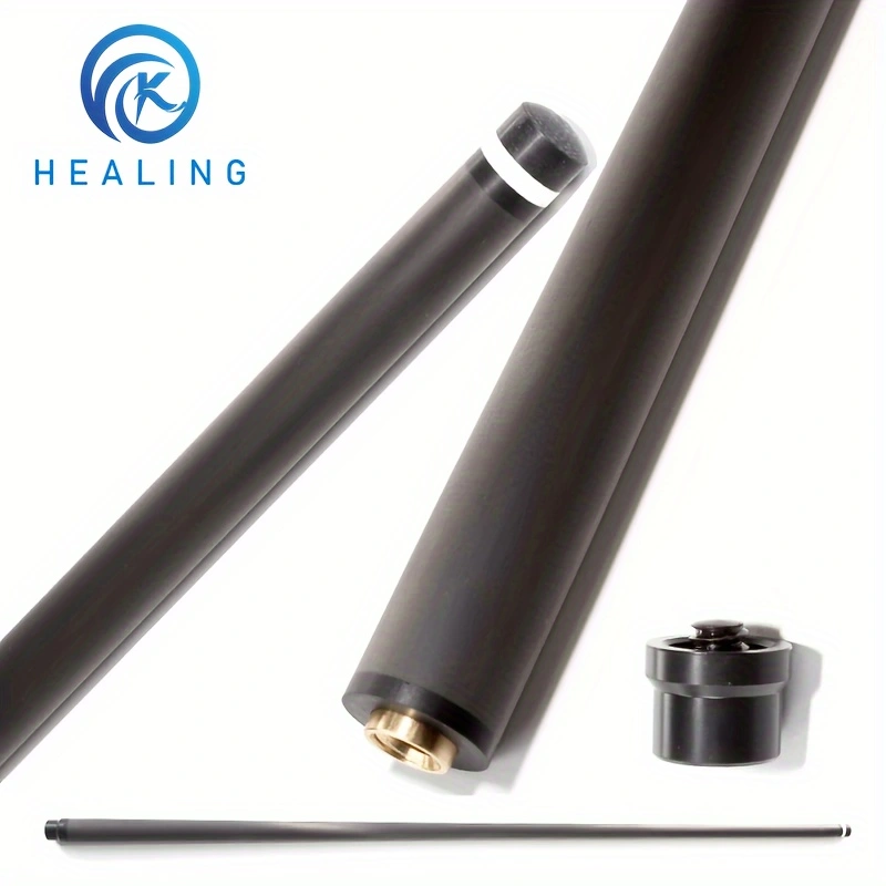 Carbon fiber Shaft Black Technology Billiard Club Forelimb Stroke 12.4mm Foam Filling Uni-loc Joint for Pool Cue Shaft Low Deflection Ultra-Smooth Eas
