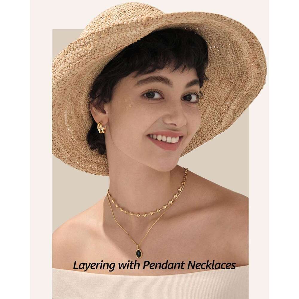 Small for Women - Gold Plated Heart Choker Necklace
