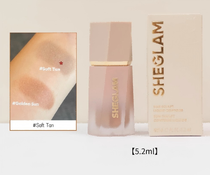Makeup Sheglam Liquid Contour 5.2ml Highlighters Soft Tan Golden Sun waterproof Face matte Liquid Contour stick