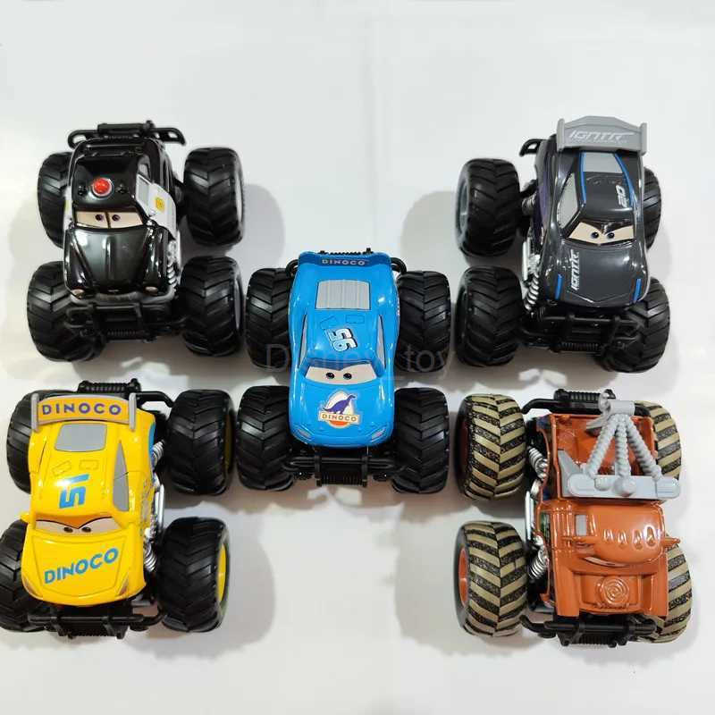 Disney Pixar Big Wheel Off Road Metal Car Lightning McQueen Sheriff Black Storm Jackson Cruz Toy Childrens Christmas Gift Y240331