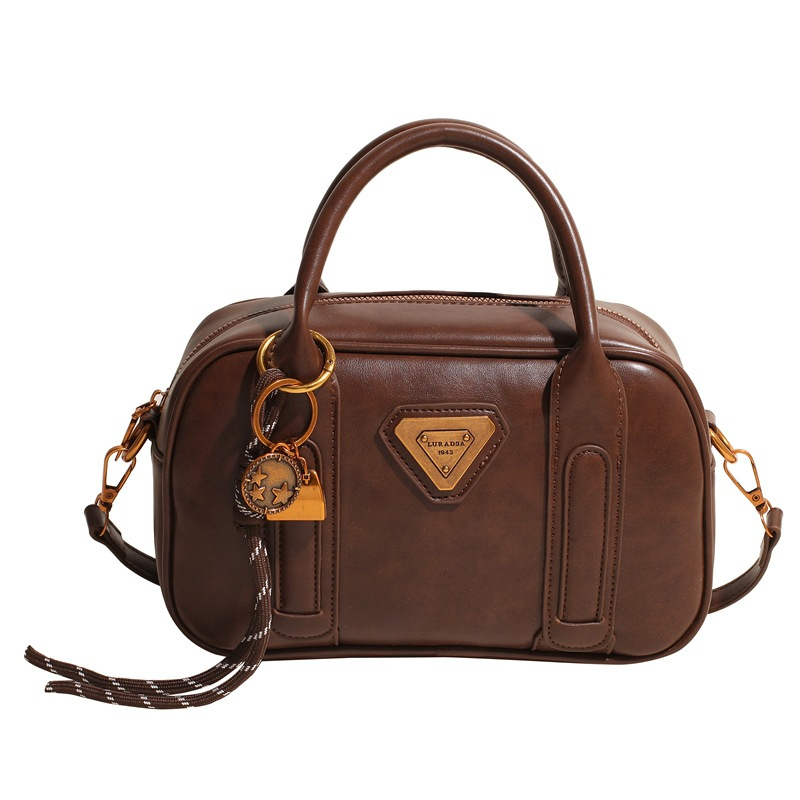 Designer Free Shipping 2025 New Fashionable Commuting Elegant Sand Zipper Bowling Single Shoulder Crossbody Bag For Womens Designer Bag Luxury Bag Tot