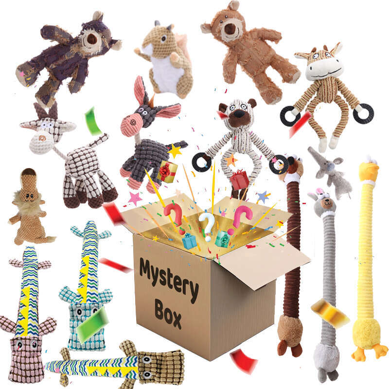 DHPET Plush Dog Toy Squeaky Cute Stuffed Animal Toy for Small Medium Dogs Teething Chew Toy for Puppy Interactive Playmate Reduces Anxiety Durable - view 1