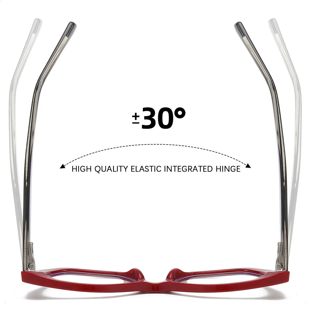 womens fashionable cat eye anti blue light glasses dual color large frame womens prescription glasses 250328