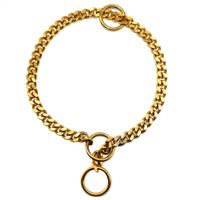 Dog Chain Collar Stainless Steel Dogs Slip Collars Metal Pet P Choke Chrome Plated Chian For Medium Large Dogs Training Pitbull 240722 LL