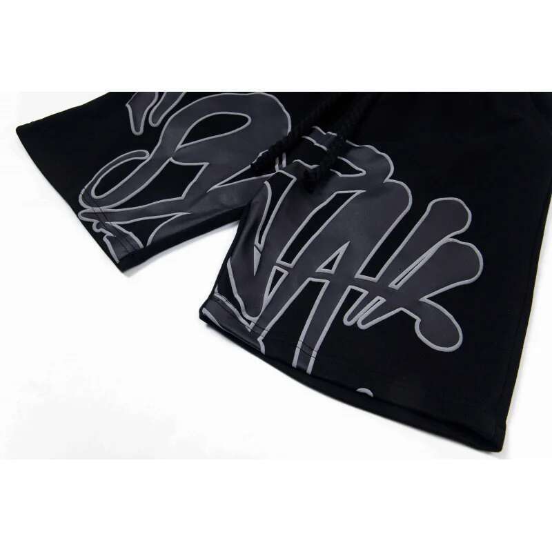 Shorts Summer SYAN Co-Branded Printed Mouth Men's Cotton Top Cool Hip Hop Shorts Trend